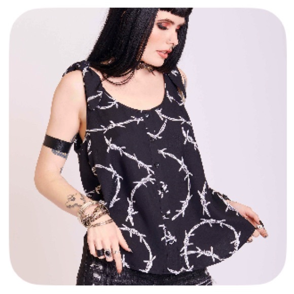 Barbed Wire tie tank by Midnight Hour - Picture 1 of 1